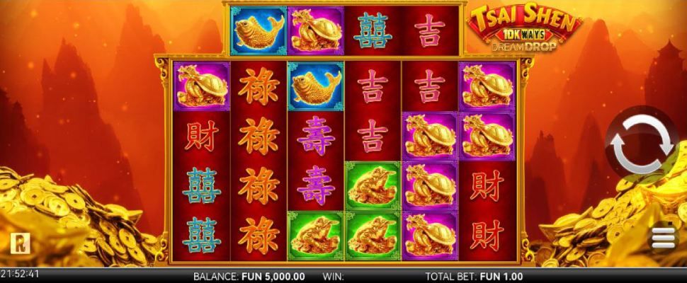 Tsai Shen 10K Ways Dream Drop slot mobile