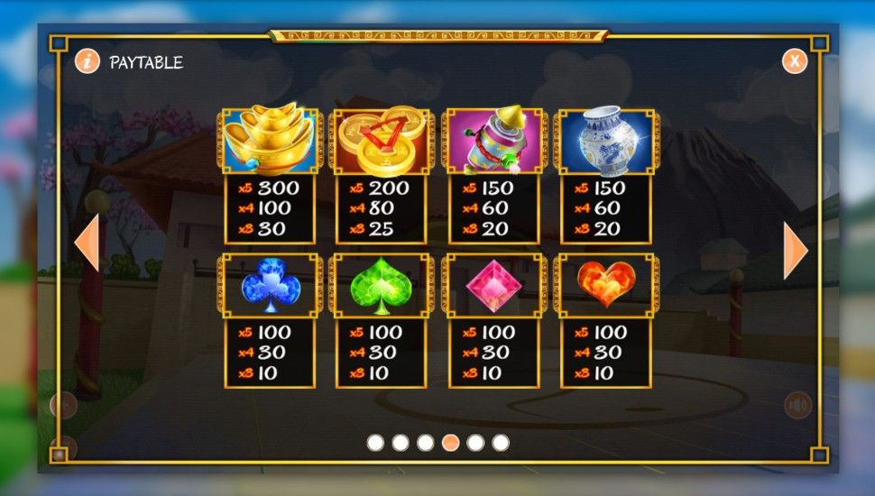 Twin Dragons slot machine - payouts