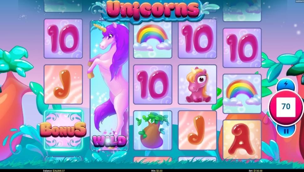Unicorns slot - wilds
