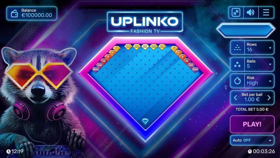 Uplinko Fashion TV instant game gameplay