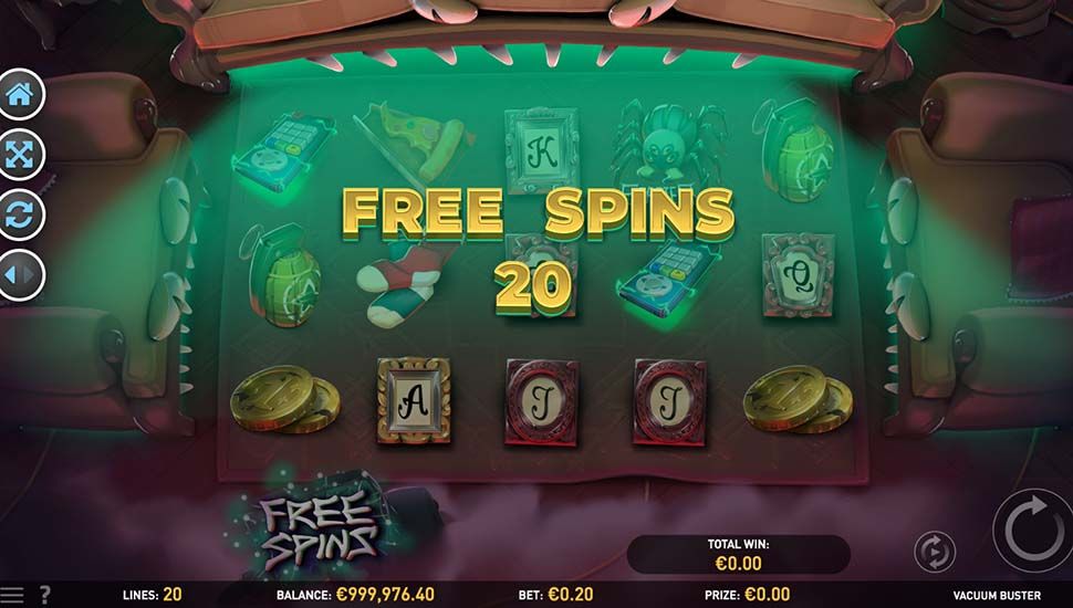 Vacuum Buster slot free spins