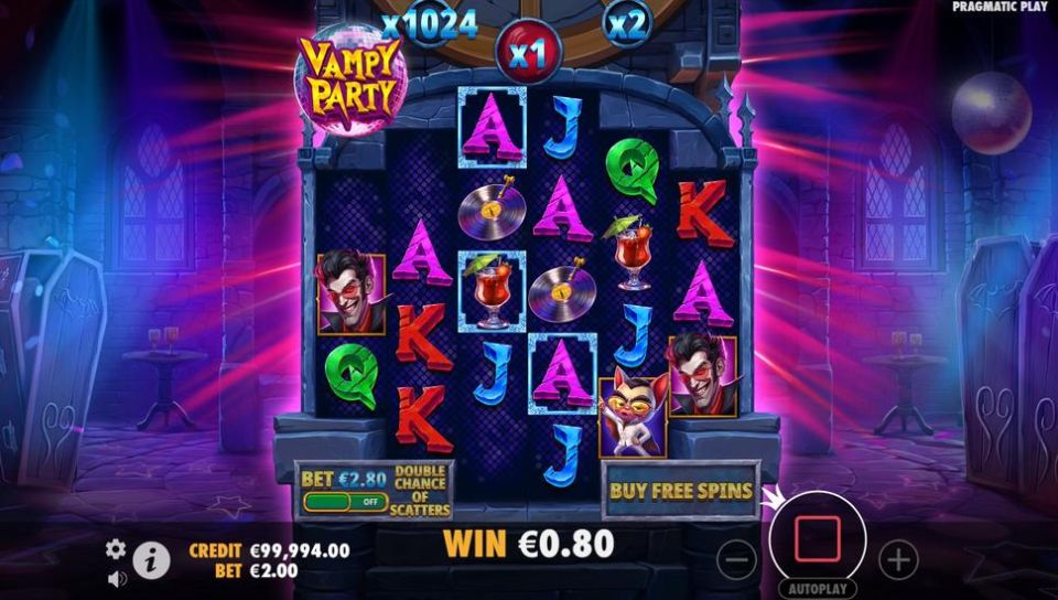 Vampy Party slot Cascading Reels