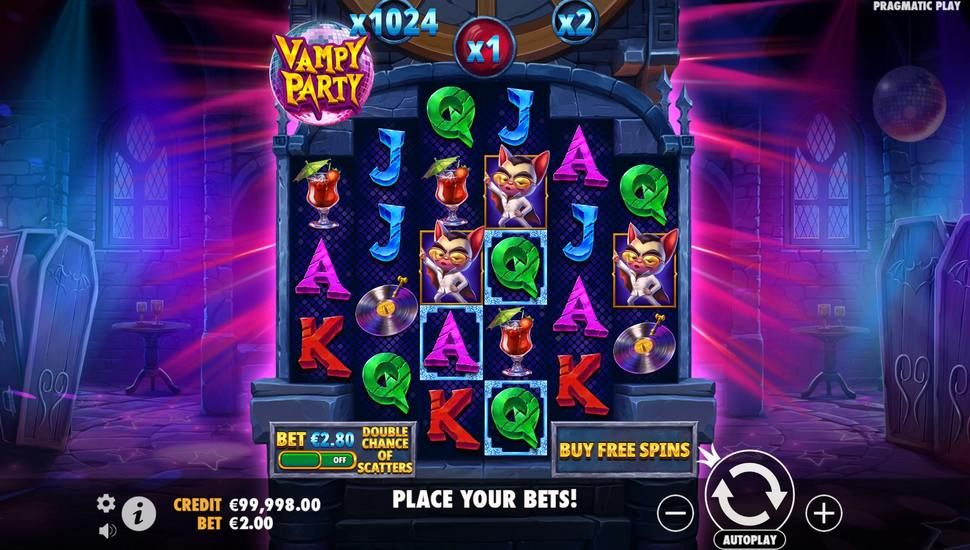 Vampy Party slot Gameplay