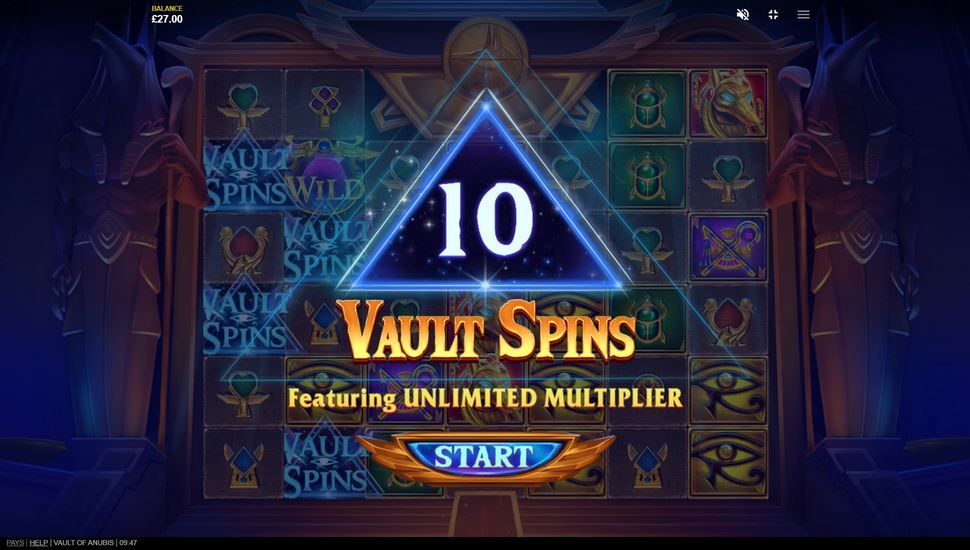 Vault of Anubis Slot - Free Spins