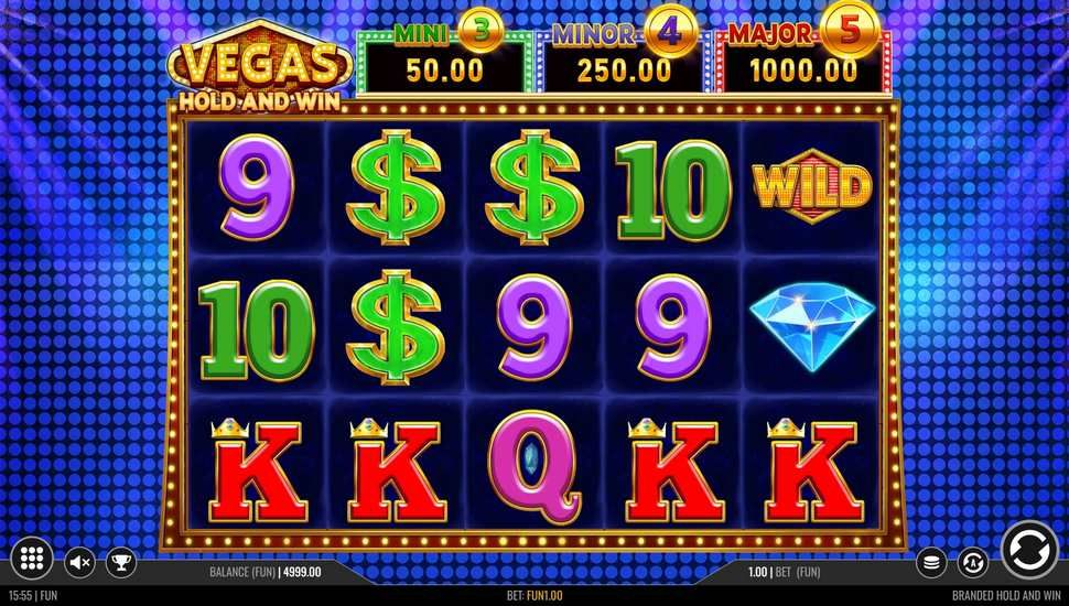 Vegas Hold and Win slot gameplay
