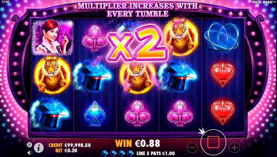 Vegas magic slot Tumble Feature