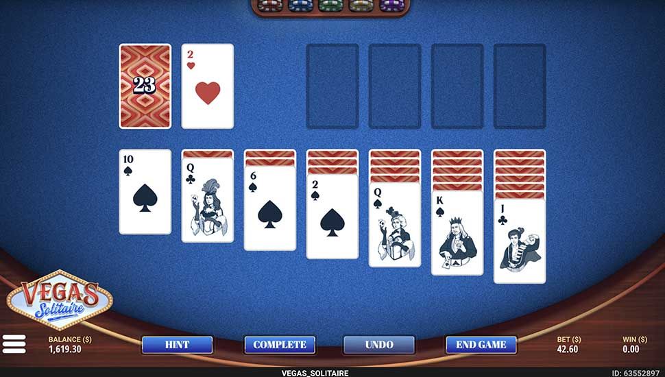 Vegas Solitaire slot Red and Black bet