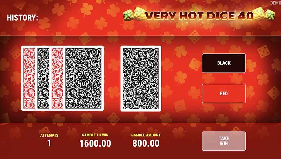 Very Hot Dice 40 slot gamble