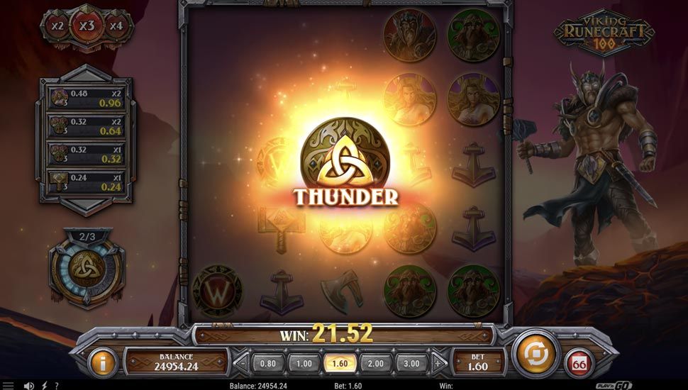 Viking Runecraft 100 slot Bonus God Powers