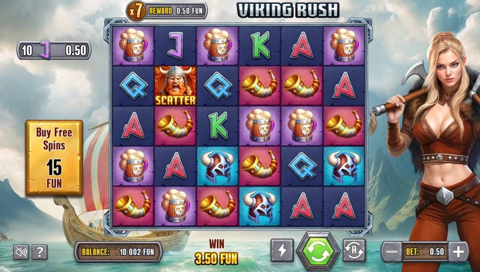 Viking Rush slot gameplay