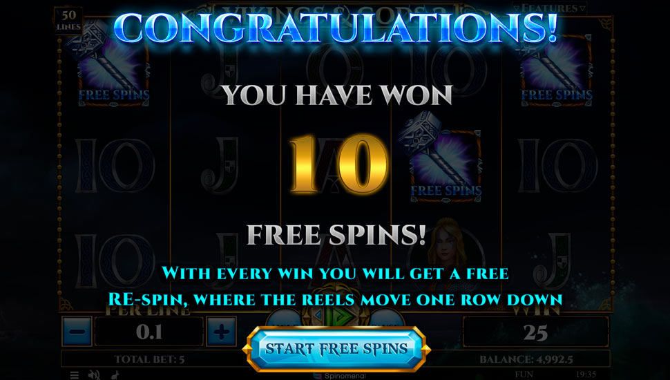 Vikings and Gods 2 slot Free Spins Round