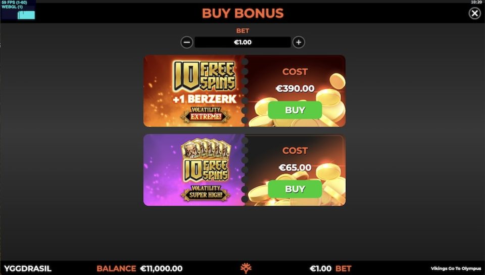 Vikings Go To Olympus slot Bonus Buy
