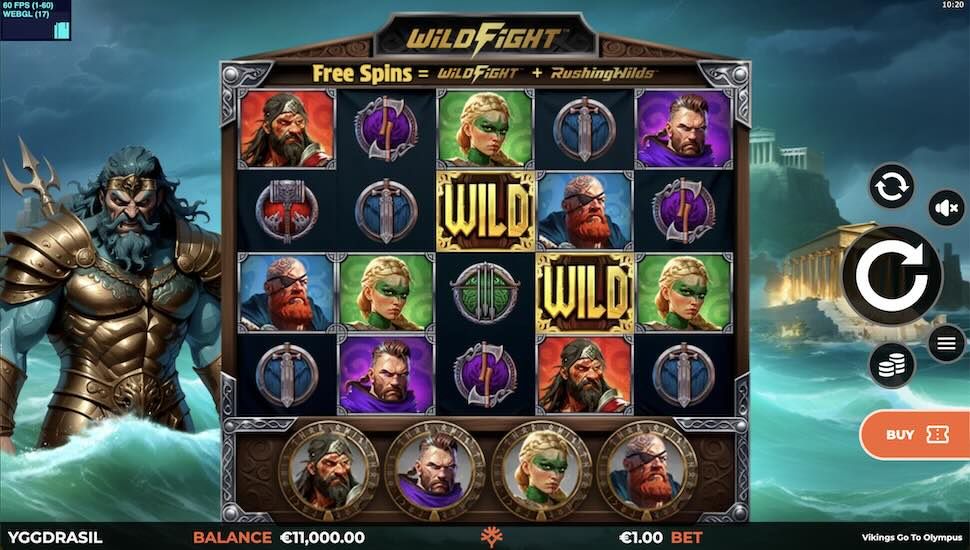 Vikings go to Olympus gameplay