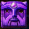 Purple Carved Mask