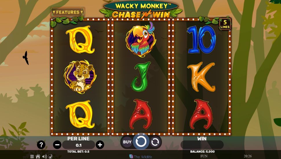Wacky Monkey Chase 'N' Win Slot - Review, Free & Demo Play preview