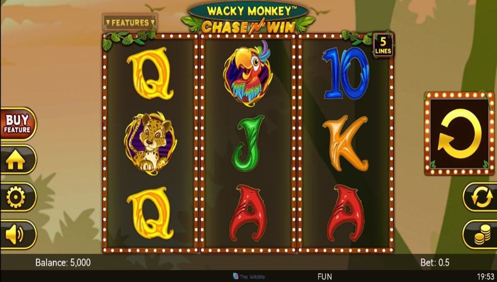 Wacky Monkey Chase 'N' Win slot mobile