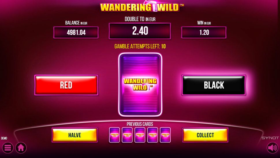 Wandering Wild slot Gamble