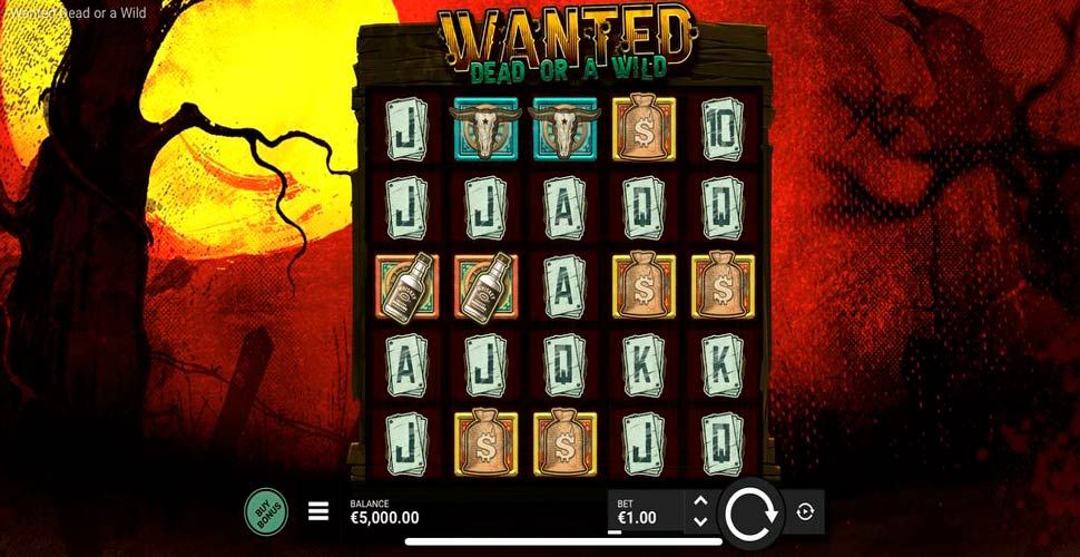 Wanted Dead or a Wild slot mobile