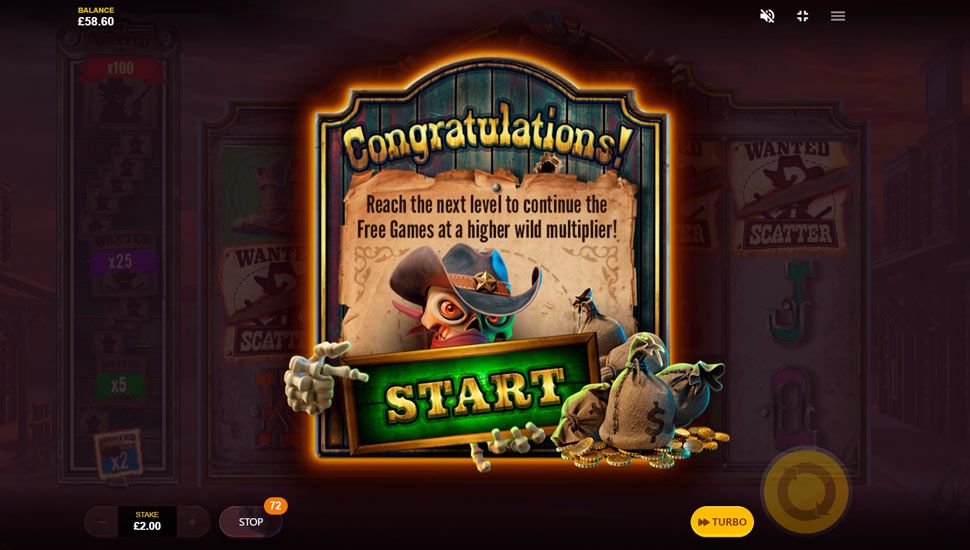 Wanted wildz slot - Free Spins