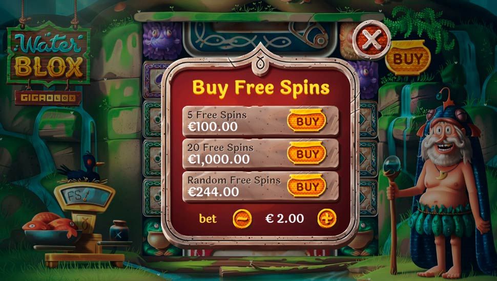 Waterblox gigablox slot - buy free spins