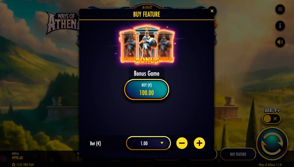 Ways of Athena Slot Bonus Buy