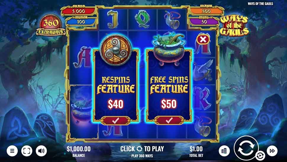 Ways of the Gauls slot bonus buy