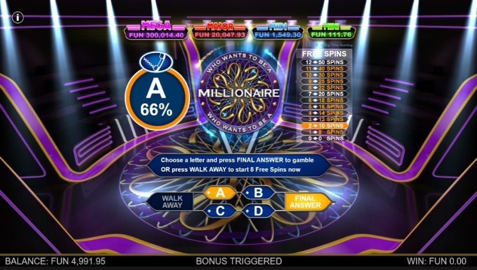 Who Wants to be a Millionaire Megapays - Slot