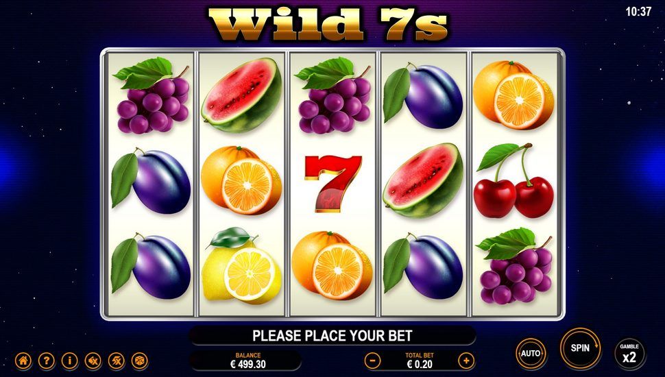 Wild 7s slot gameplay