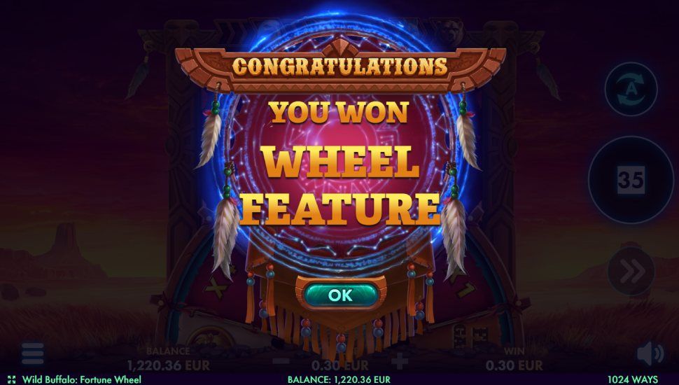 Wild buffalo fortune wheel slot - feature