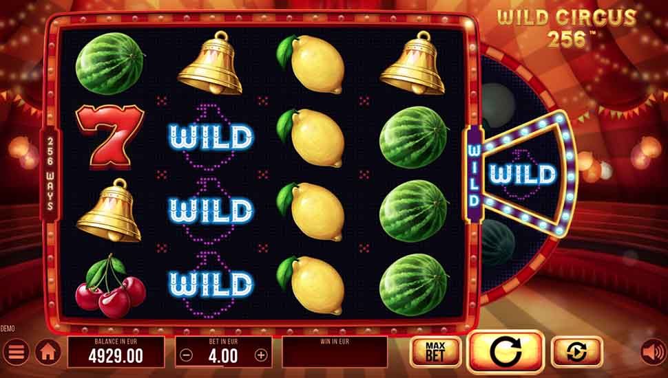 Wild Circus 256 slot Wild Circus Wheel