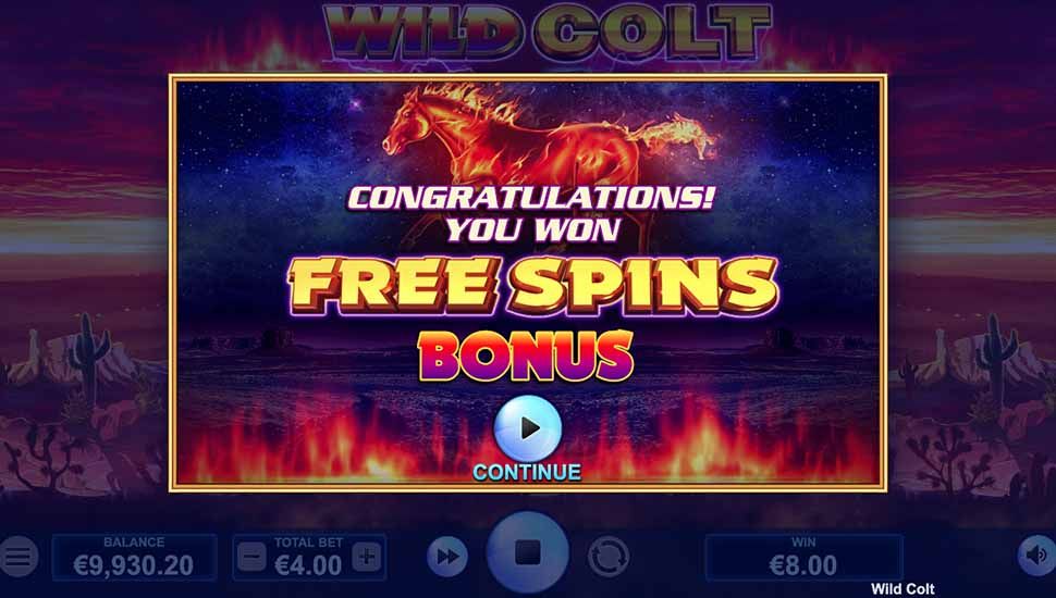 Wild Colt slot free spins