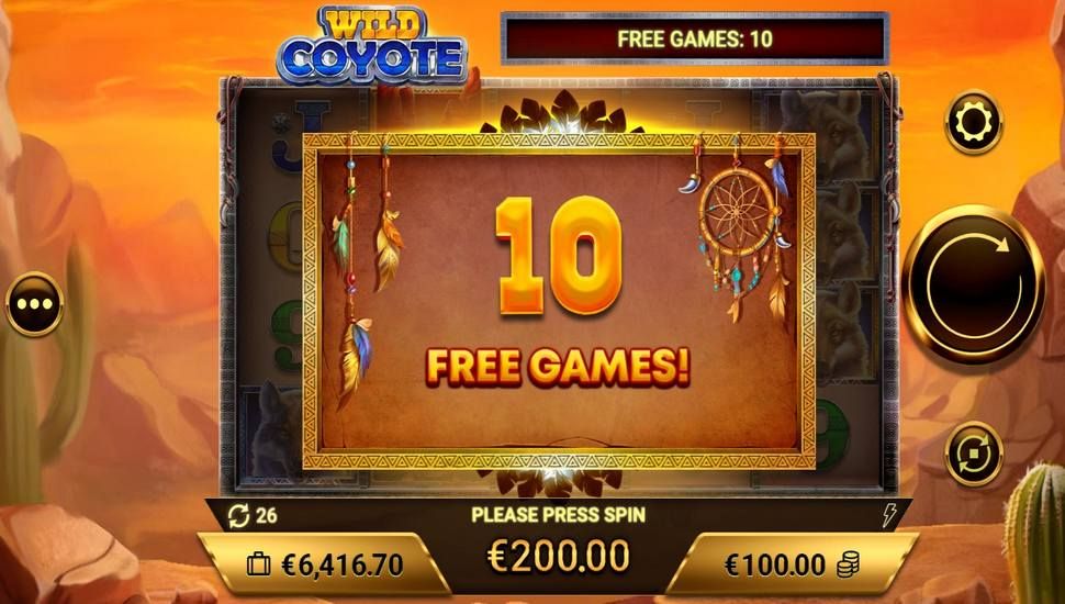 Wild Coyote Slot - Free Spins