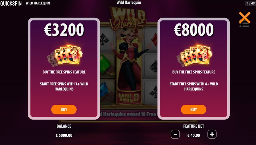Wild Harlequin Slot Online – Bonus Buy
