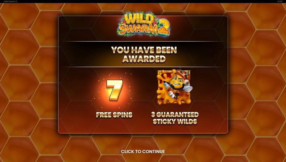 Wild Swarm 2 slot free spins