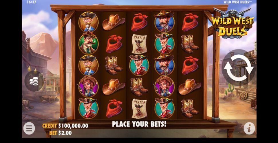 Wild West Duels slot mobile