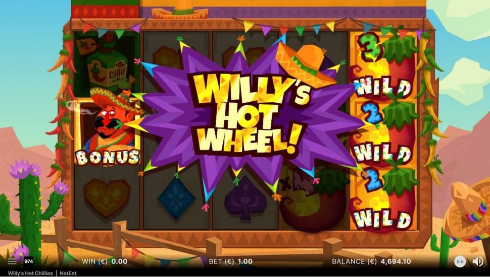 Willy’s Hot Chillies Slot - Willy’s Hot Wheel
