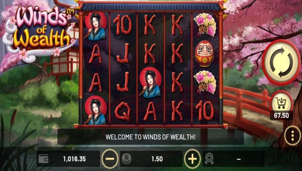 Winds of Wealth slot - mobile