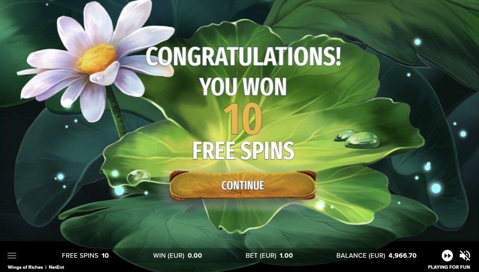 Wings of Riches Slot - Free Spins