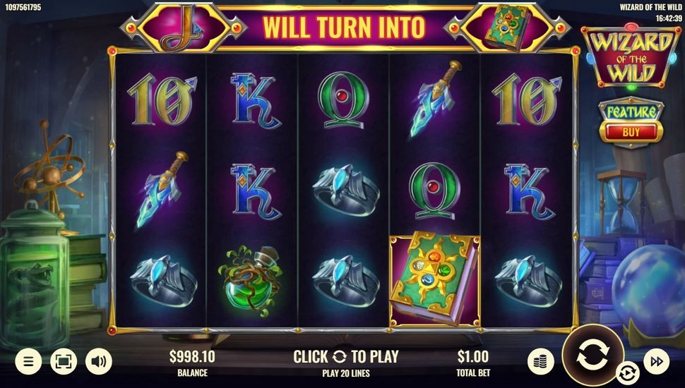 Wizard of the Wild slot gameplay