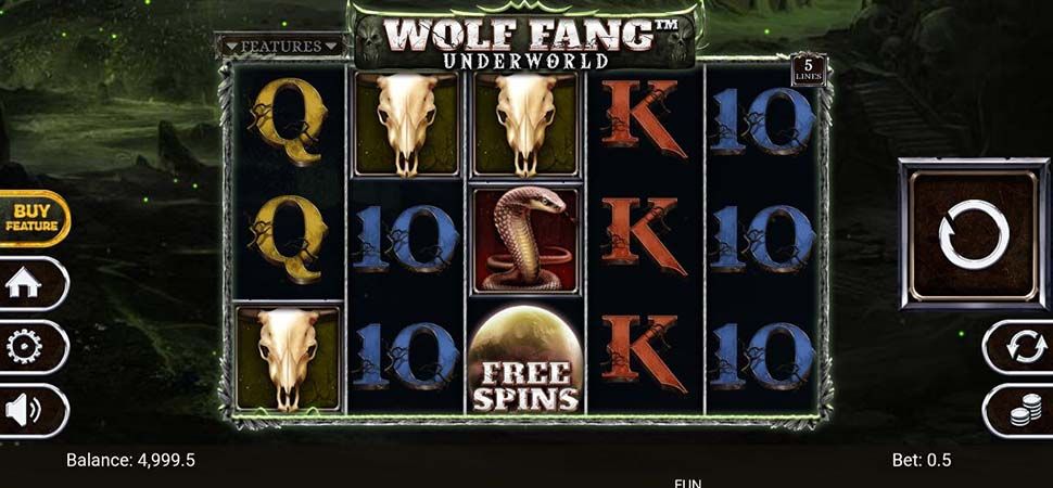 Wolf Fang Underworld slot mobile