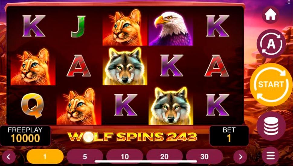 Wolf Spins 243 slot mobile