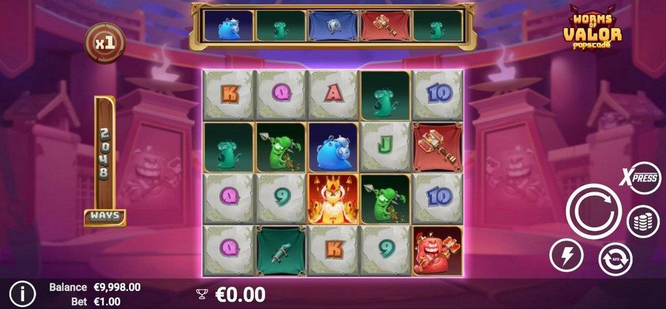 Worms of Valor slot mobile