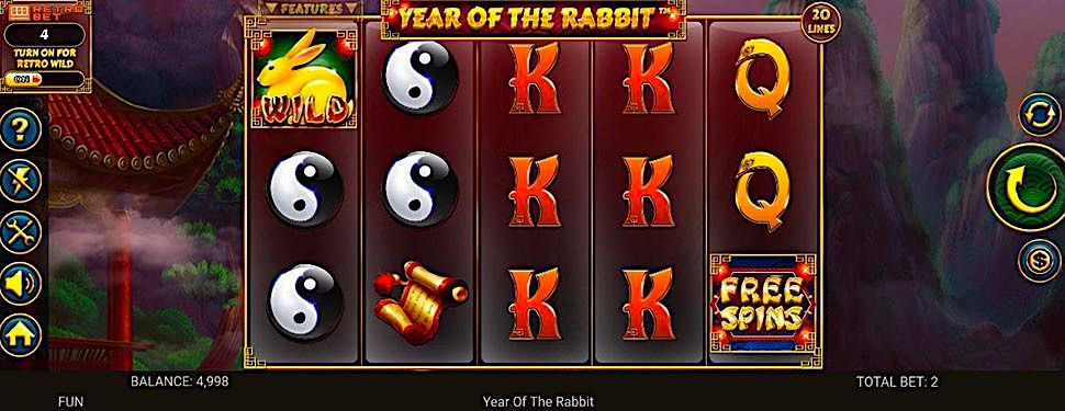 Year of the Rabbit slot Retro Gaming mobile