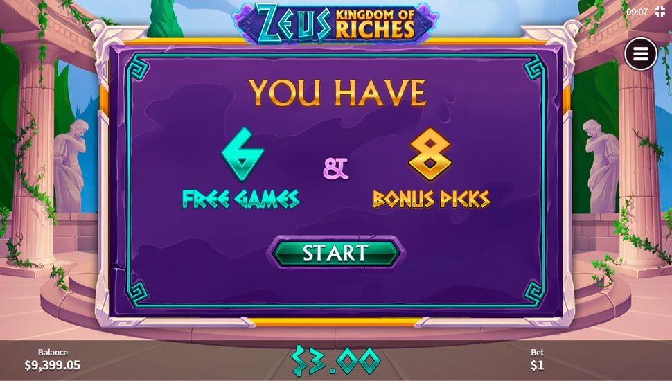 Zeus Kingdom of Riches slot Free Games