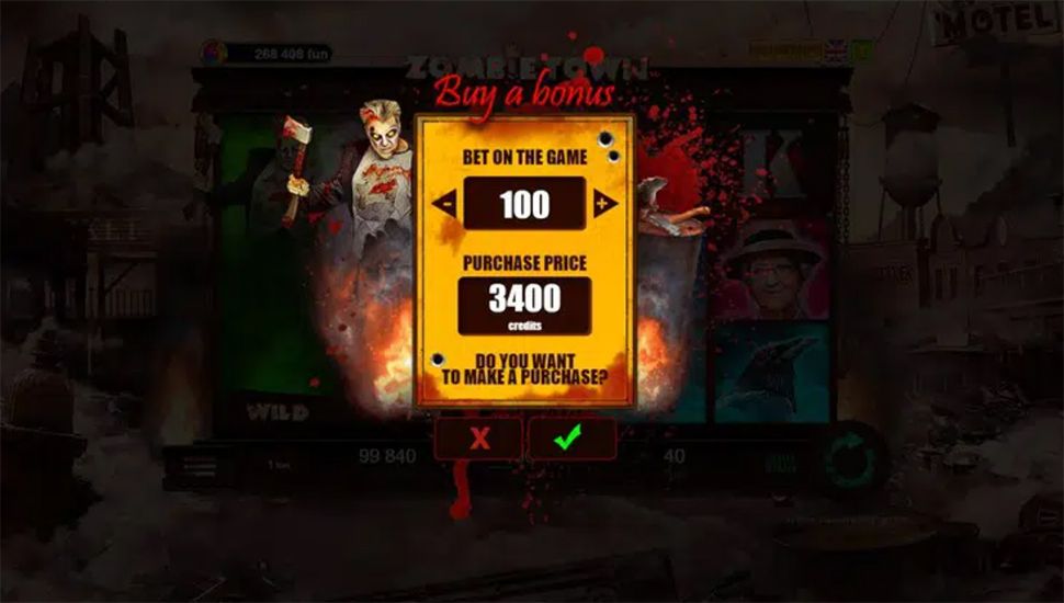Zombie Town Slot - bonus buy