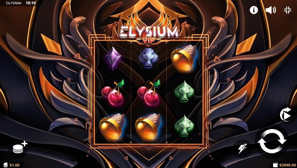 Elysium Vip slot gameplay