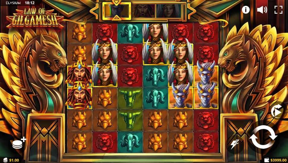 Law of Gilgamesh slot gameplay