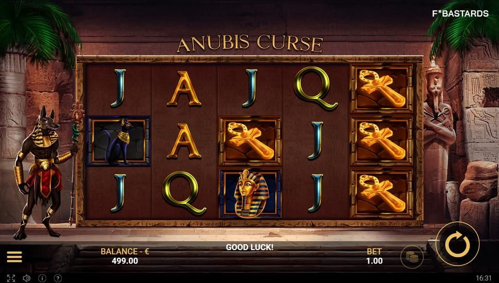Anubis Curse slot gameplay