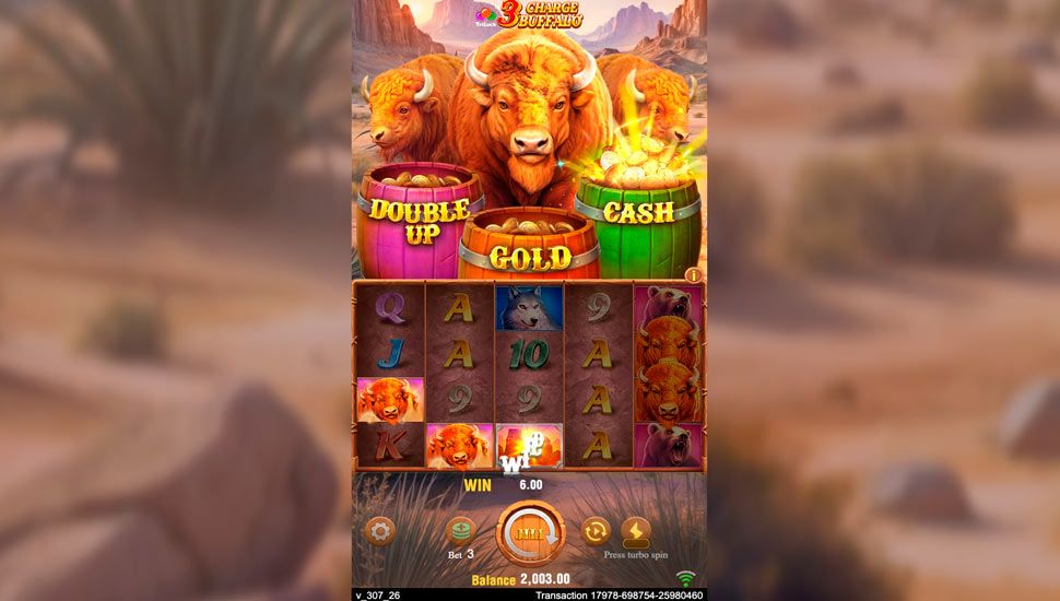 3 Charge Buffalo slot