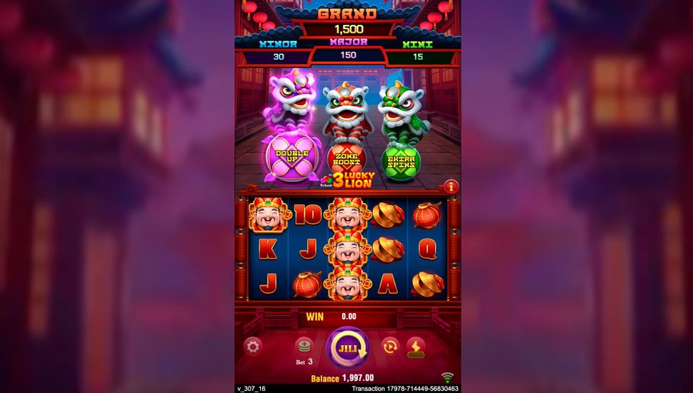 3 Lucky Lion slot